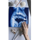 Something Fishy – Original Blue Underwater Nude  with Fish