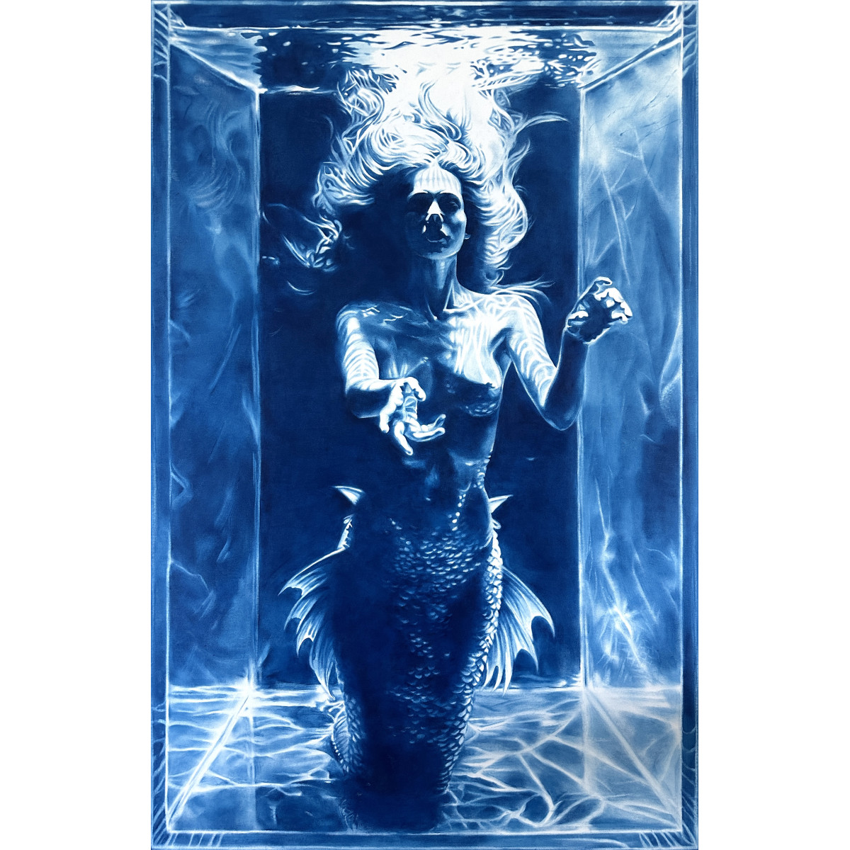 The Mermaid's Secret — A Figure Holding What the Depths Refuse to Give Up
