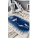 Muse №3 - Contemporary Blue Figurative Painting on Vintage Sheet Music – Female Form, Cyanotype Style, Inspirational Art Series
