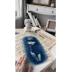 Muse №3 - Contemporary Blue Figurative Painting on Vintage Sheet Music – Female Form, Cyanotype Style, Inspirational Art Series