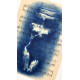 Muse №3 - Contemporary Blue Figurative Painting on Vintage Sheet Music – Female Form, Cyanotype Style, Inspirational Art Series