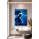 Carrying the Light – Underwater Female Nude in Deep Blue