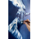 Carrying the Light – Underwater Female Nude in Deep Blue