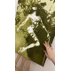 Forest Nymph's Revelation - Olive Green Floating in Water Nude