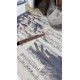 Shadow Sonata No.1 — Pastel Silhouette Art on Vintage Music Sheet