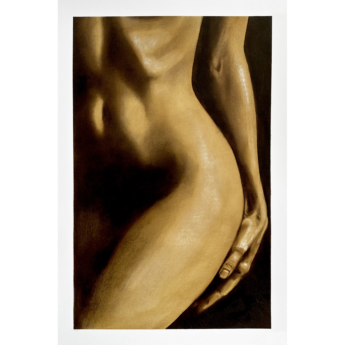 Innocent Lie II - Beautiful Female Nude in Warm Dark Tones