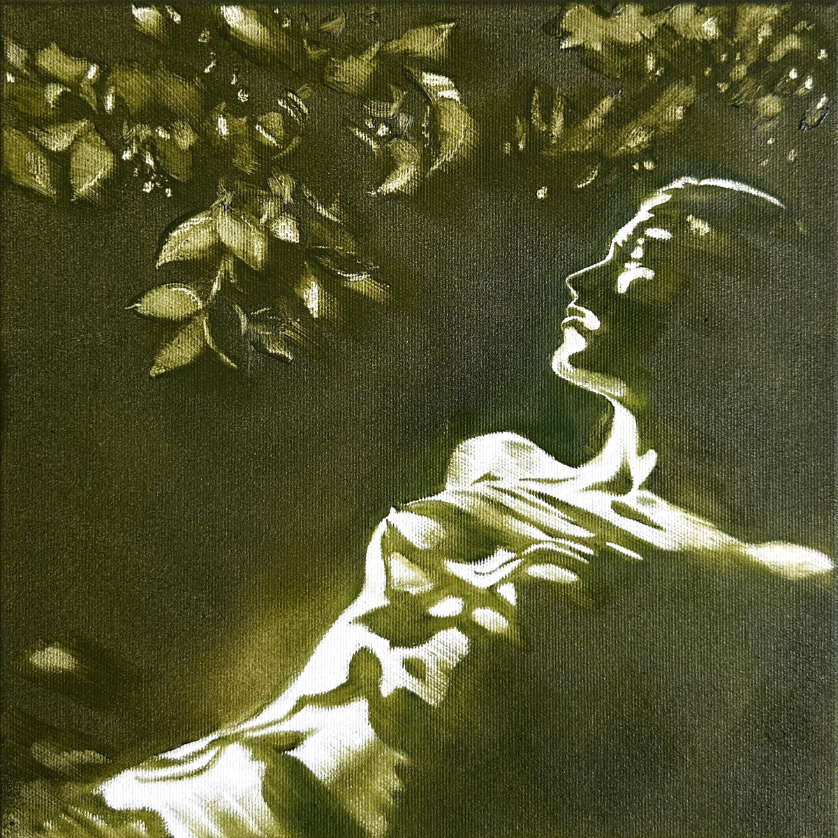 The_Forest_Nymph_Awakens - Olive Green Summer Morning in Shadows