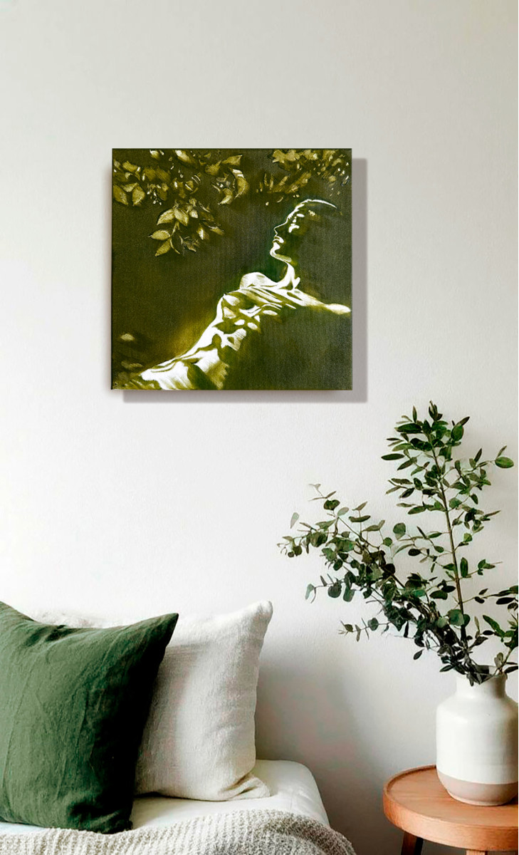 The_Forest_Nymph_Awakens - Olive Green Summer Morning in Shadows