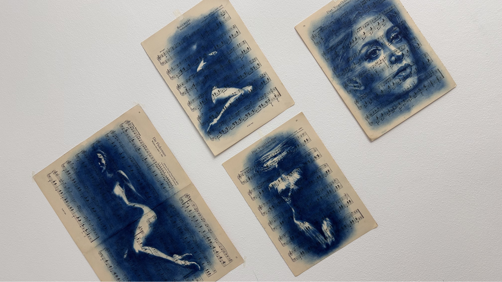 Muse №5 -Blue Female Portrait