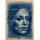 Muse №5 -Blue Female Portrait