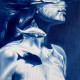Hooked on You – Blue Female Underwater Portrait with Fish