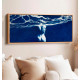 Large Blue Siren Limited Edition Fine Art Print – Mythological Water Figure