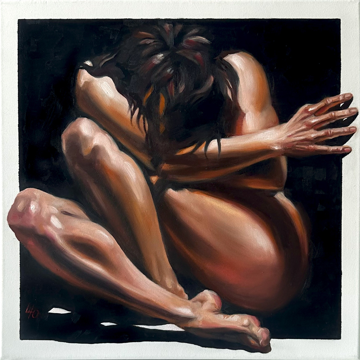 Another Version of Me – Contemporary Figurative Oil Painting, Comfort Zone Series