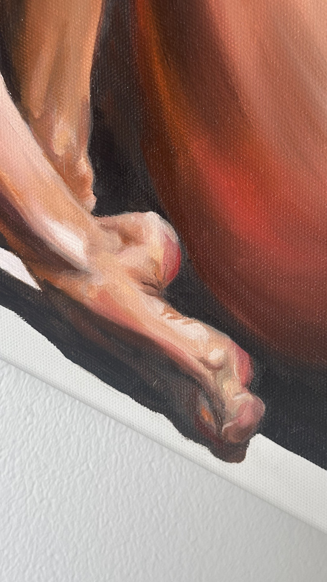 Another Version of Me – Contemporary Figurative Oil Painting, Comfort Zone Series