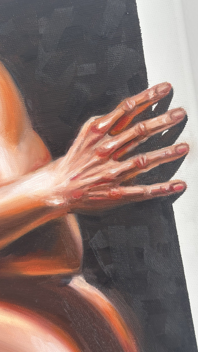Another Version of Me – Contemporary Figurative Oil Painting, Comfort Zone Series