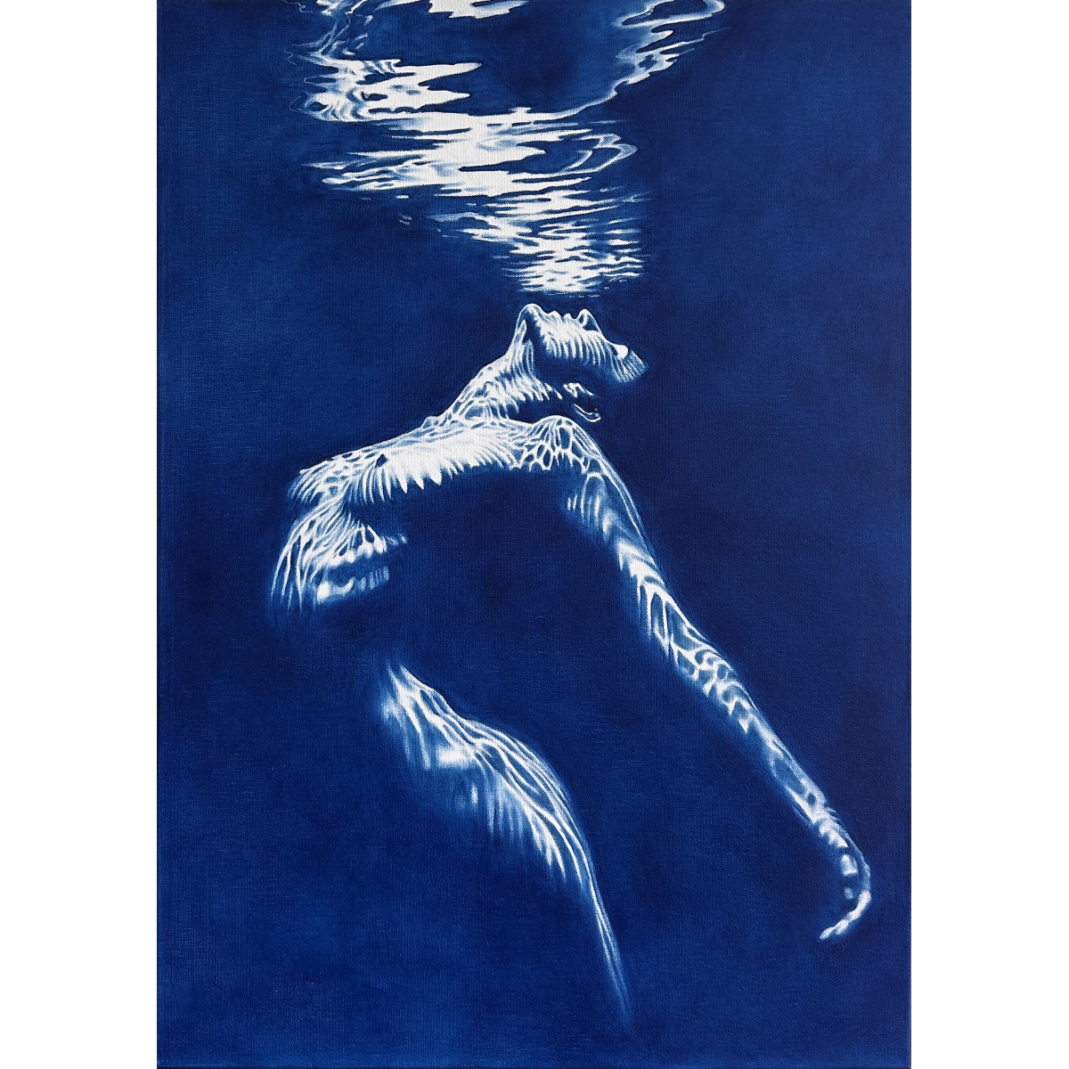 Siren’s Song - Deep Blue Underwater Nude