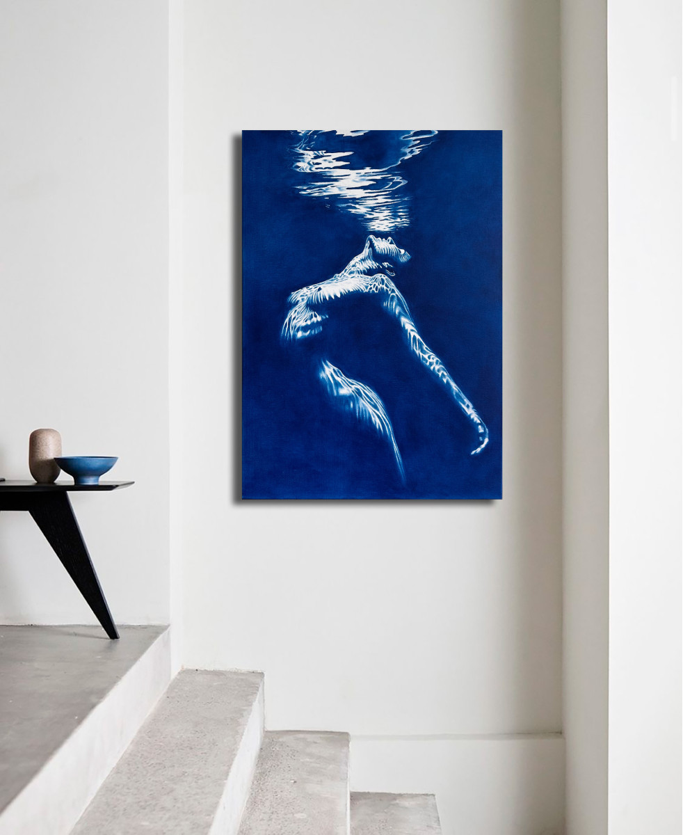 Siren’s Song - Deep Blue Underwater Nude