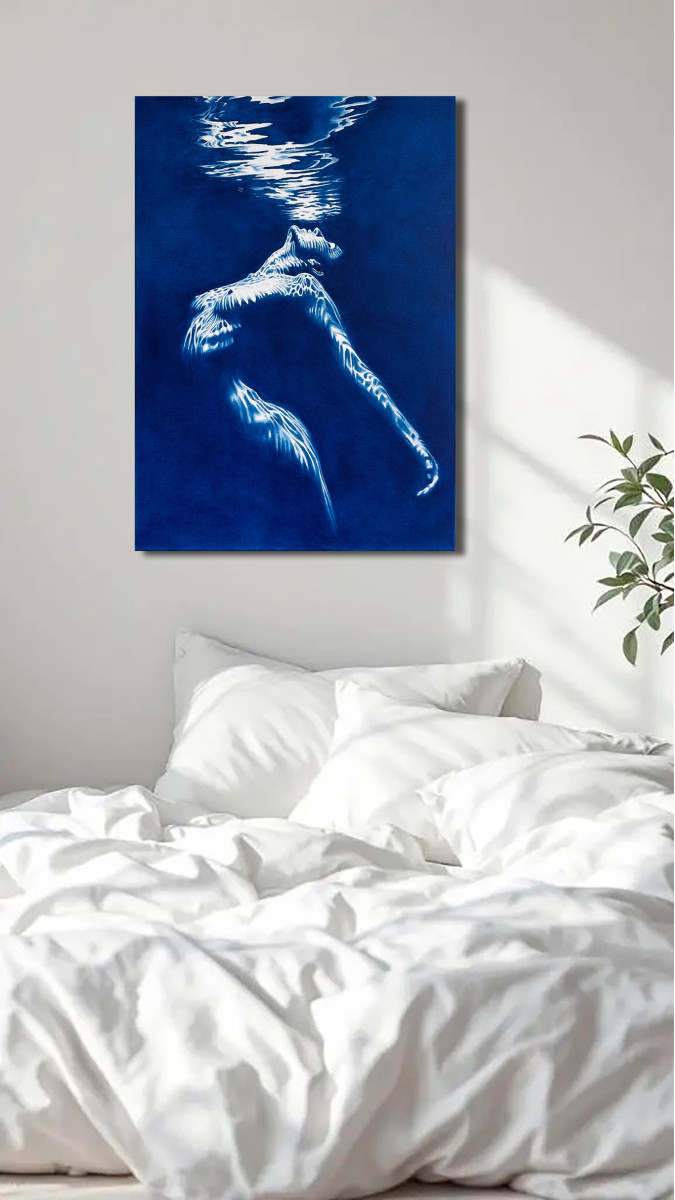 Siren’s Song - Deep Blue Underwater Nude