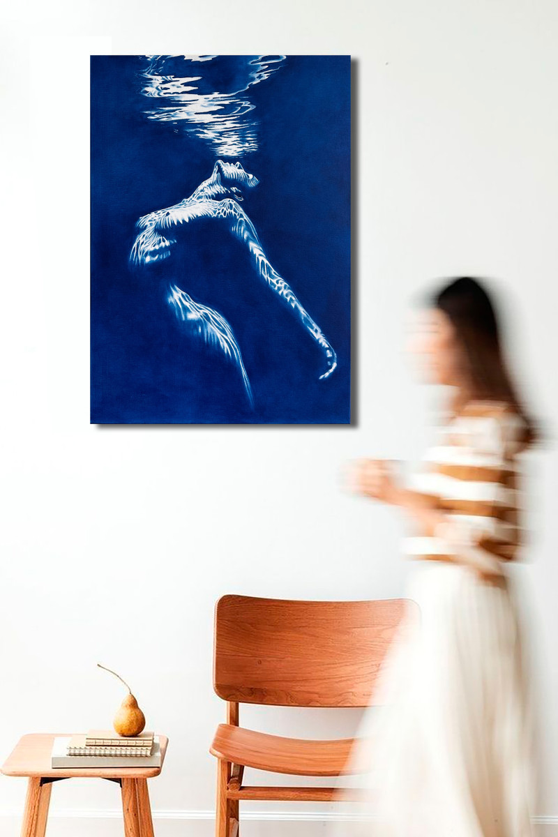 Siren’s Song - Deep Blue Underwater Nude