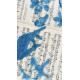 Muse №7 - Blue Painting on Vintage Sheet Music – Hand, Leaves and Butterfly, Cyanotype Style Nature Inspired Minimalist Wall Art