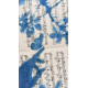 Muse №7 - Blue Painting on Vintage Sheet Music – Hand, Leaves and Butterfly, Cyanotype Style Nature Inspired Minimalist Wall Art
