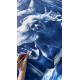 The Secret of the Mermaid - Large Blue Surreal Ocean Wall Decor, Conceptual Feminine Artwork