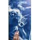 The Secret of the Mermaid - Large Blue Surreal Ocean Wall Decor, Conceptual Feminine Artwork