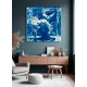 The Secret of the Mermaid - Large Blue Surreal Ocean Wall Decor, Conceptual Feminine Artwork