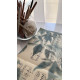 Silhouette Sonata No.6 — Pastel Blue Leaves on Vintage Sheet Music