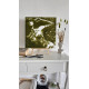 Forest Nymph's Reflection - Olive Green Floating in Water Nude