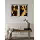 Naked Truth / Innocent Lie II  -Contemporary Nude Diptych Female Body