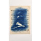 Muse №1 - Contemporary Nude Figurative Oil Painting on Vintage Music Sheet – Cyanotype Style Female Form Artwork, Inspiration Series1_Muse_No1_Shilo_Julia_contemporary_nude_art2_Muse_No1_Shilo_Julia_figurative_oil_painting3_Muse_No1_Shilo_Julia_nude