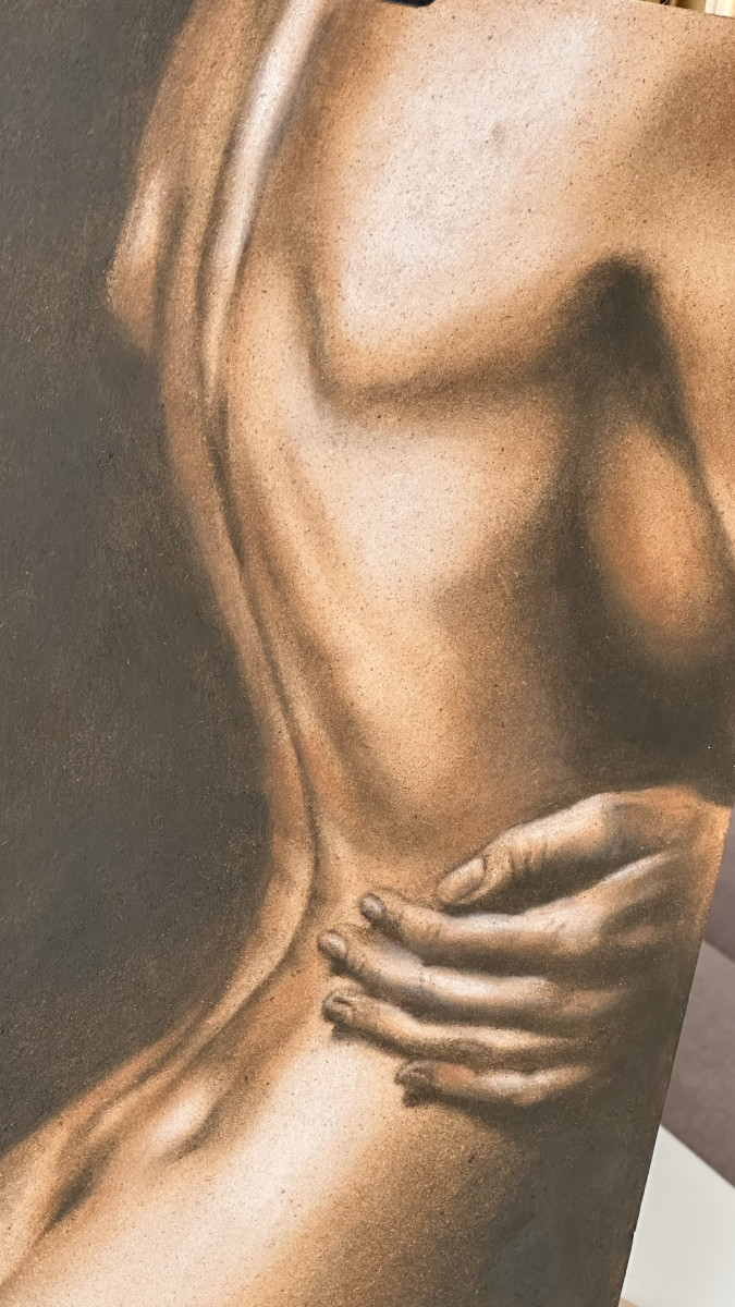 Trust Boundary - Figurative Oil Painting
