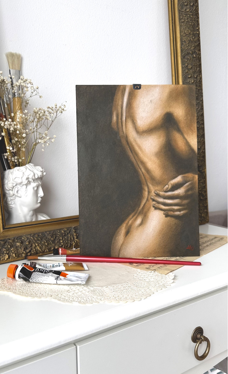 Trust Boundary - Figurative Oil Painting