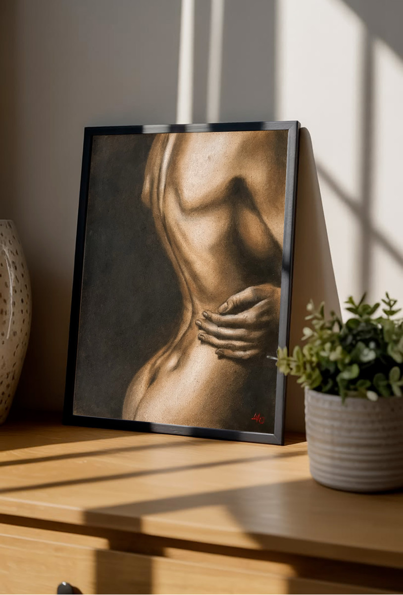 Trust Boundary - Figurative Oil Painting