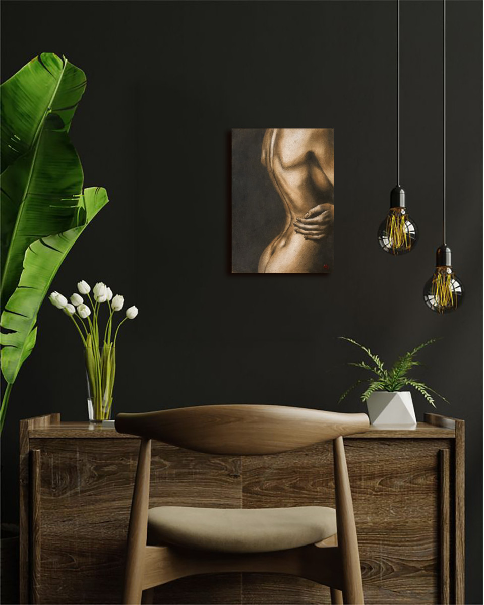 Trust Boundary - Figurative Oil Painting
