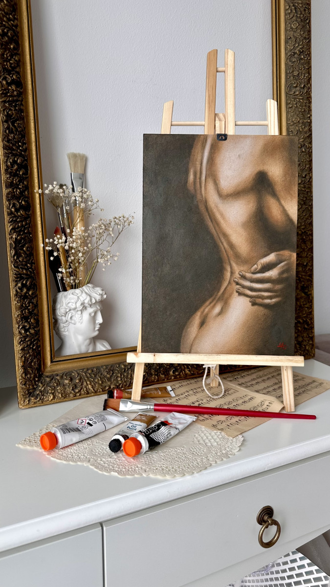 Trust Boundary - Figurative Oil Painting