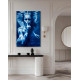 The Mermaid's Enigma – Underwater Female Figure with Blue Water Reflections