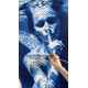 The Mermaid's Enigma – Underwater Female Figure with Blue Water Reflections