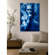 The Mermaid's Enigma – Underwater Female Figure with Blue Water Reflections
